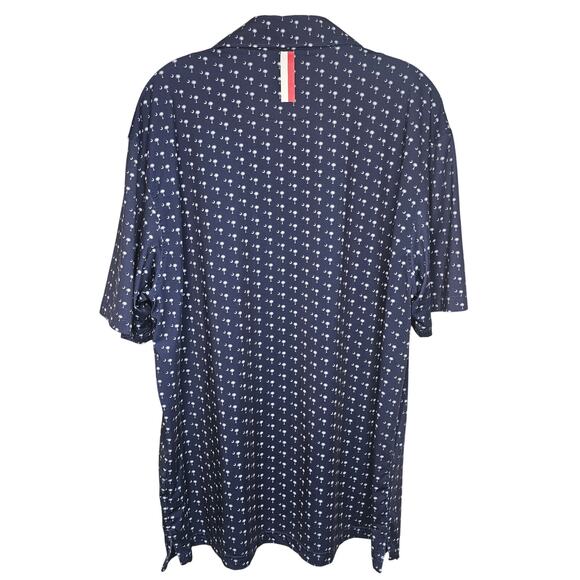 Rhoback The Palmetto South Carolina Golf Polo Short Navy Blue XL Performance - Picture 3 of 10